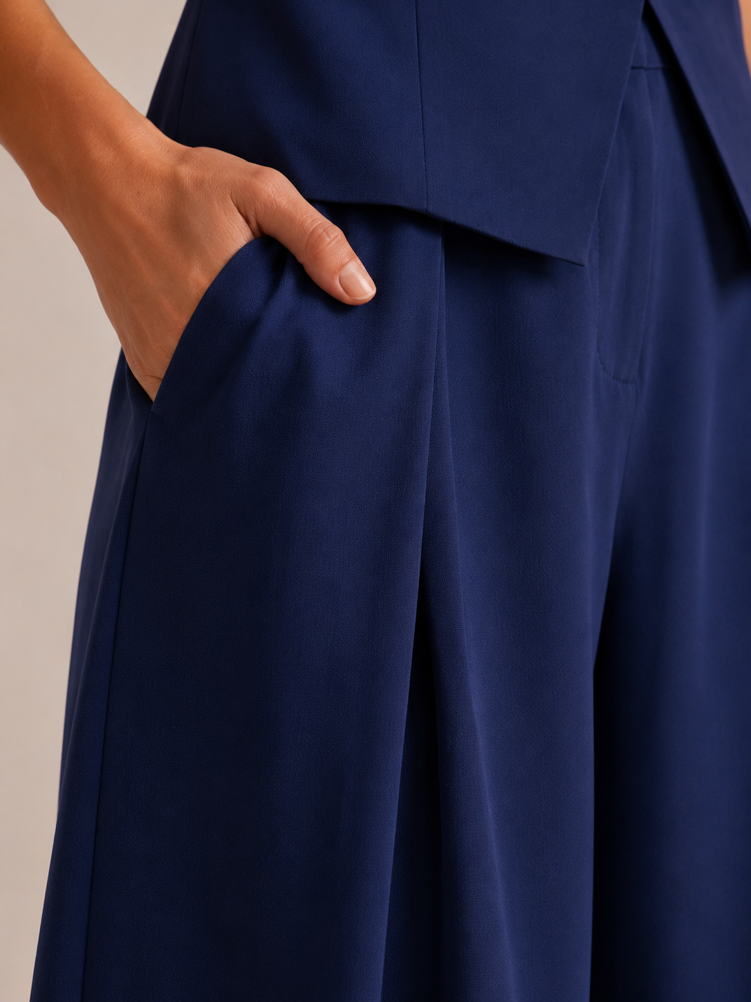 The Navy Tailored Waistcoat Co-Ord