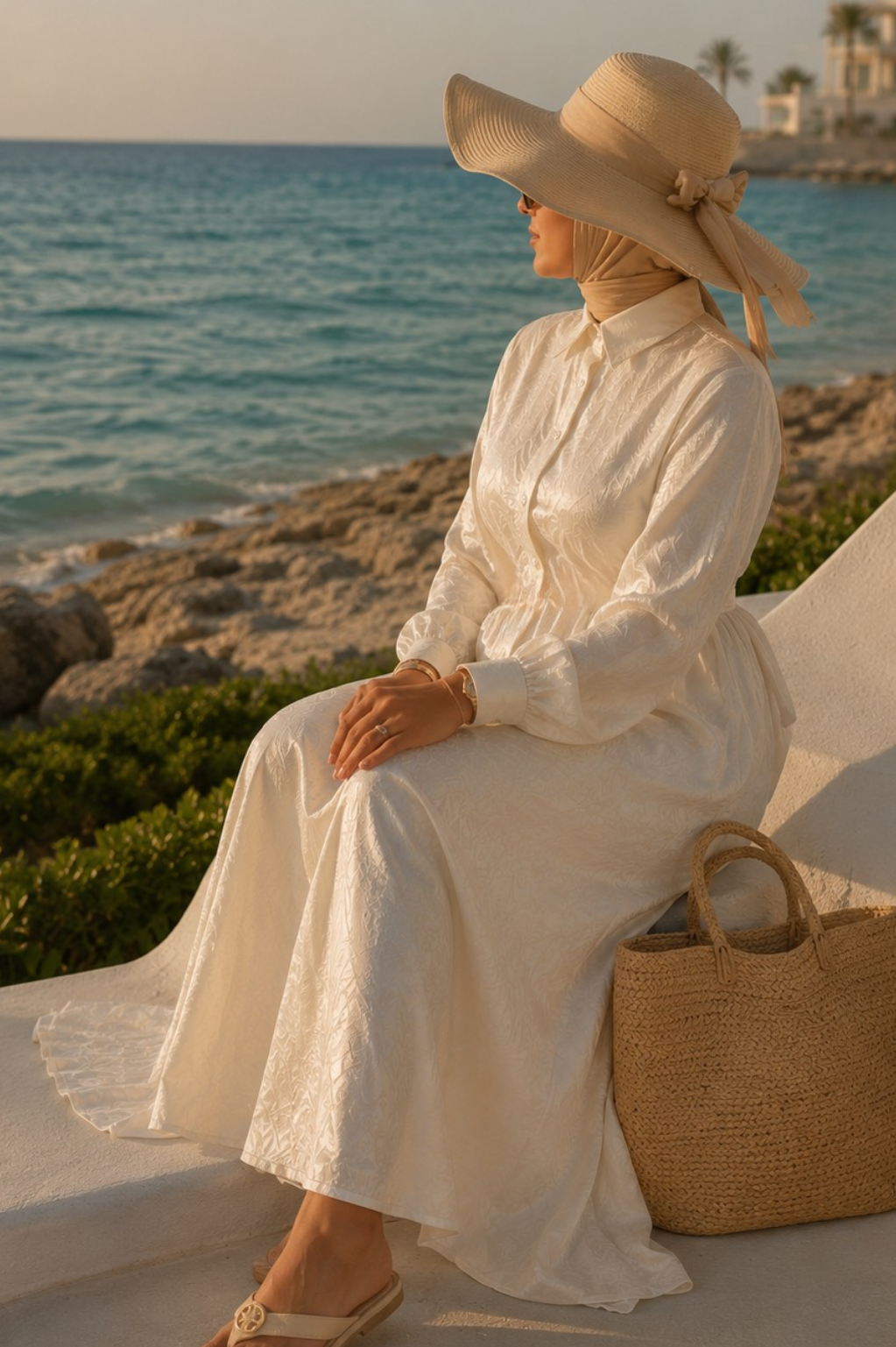 The Élan Shirt Dress – Ivory