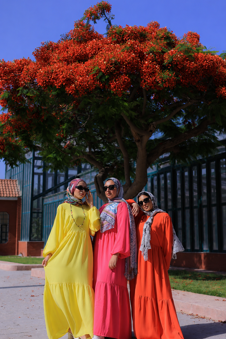 The Soleil Outfit - Scarf + Dress -