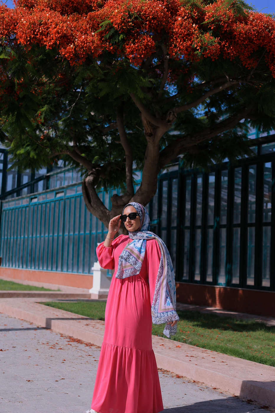 The Soleil Outfit - Scarf + Dress -