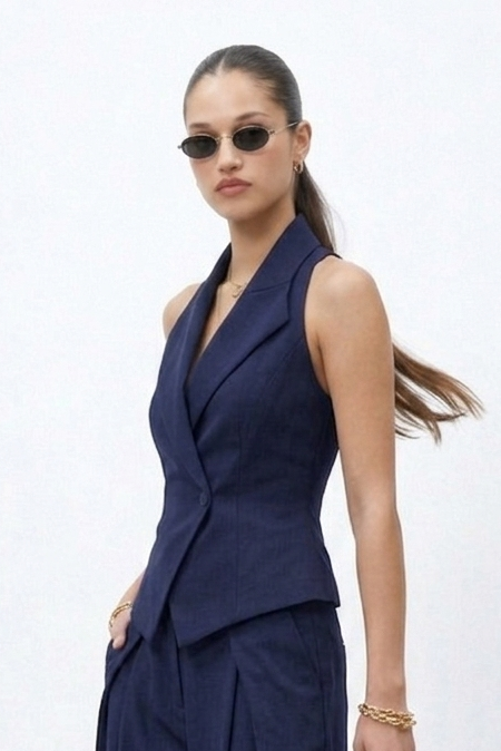 The Tailored Waistcoat Navy
