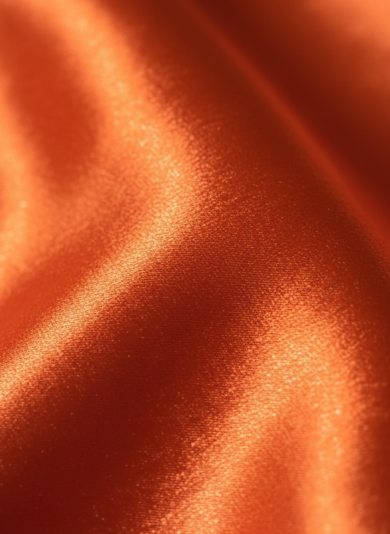 Layali Al Qamar Structured Silk  Cardigan - Amber Flame