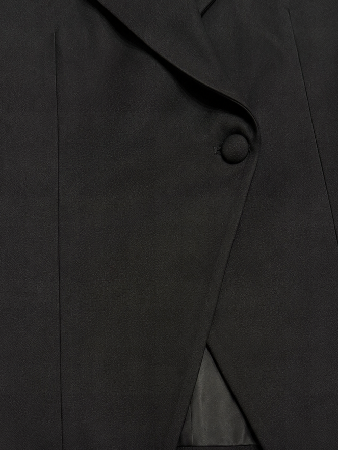 The Black Tailored Waistcoat Co-Ord