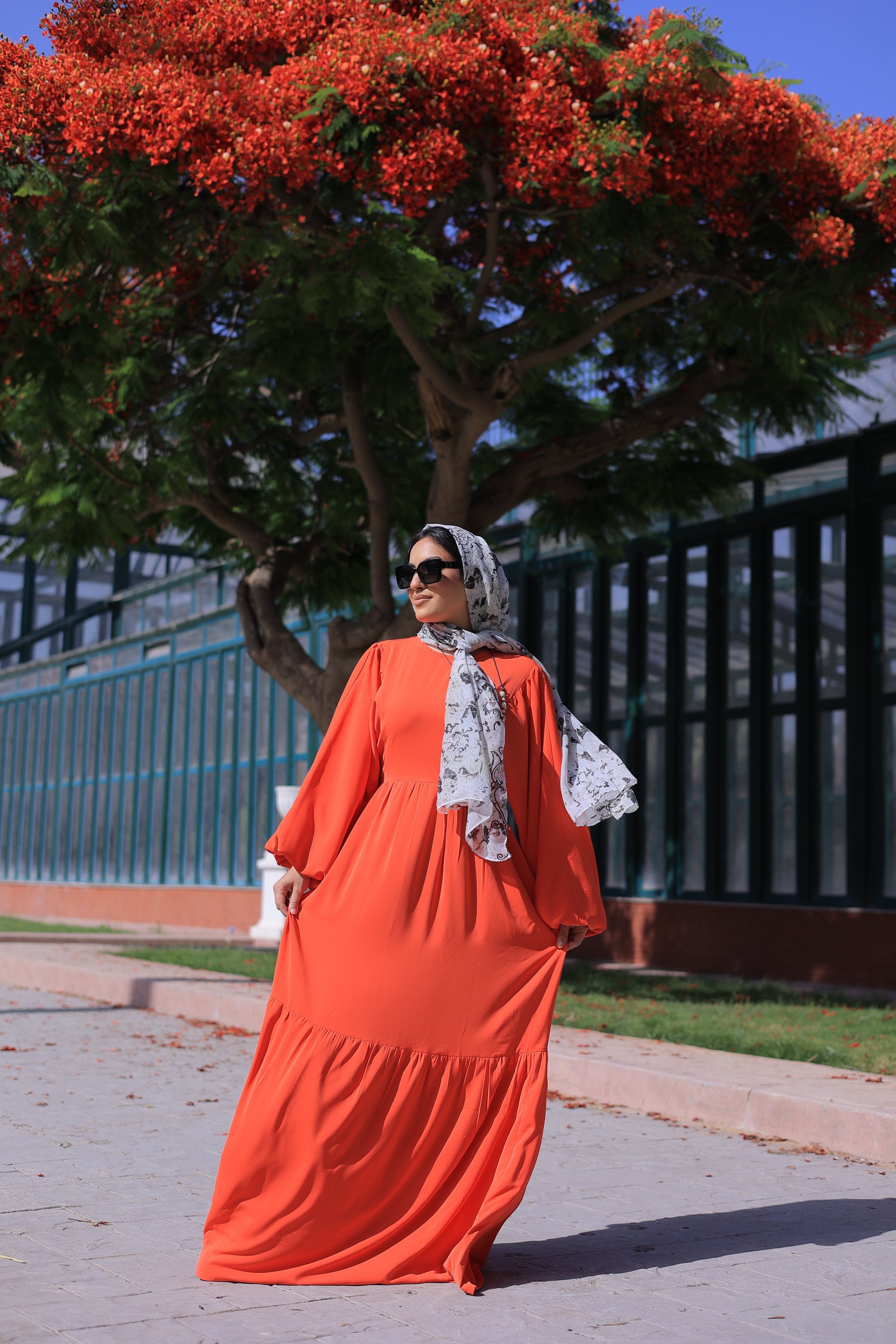 The Soleil Outfit - Scarf + Dress -
