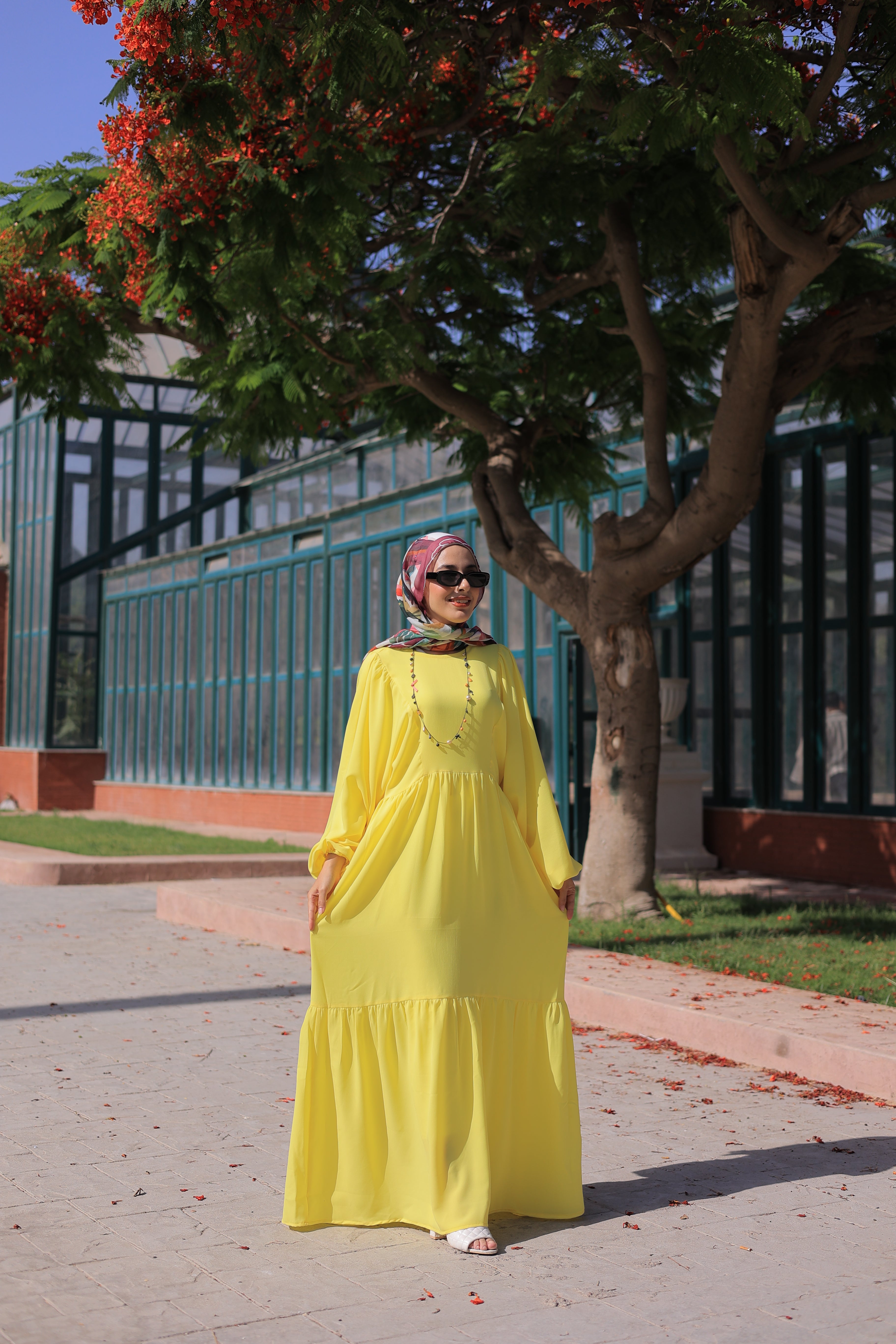 The Soleil Outfit - Scarf + Dress -