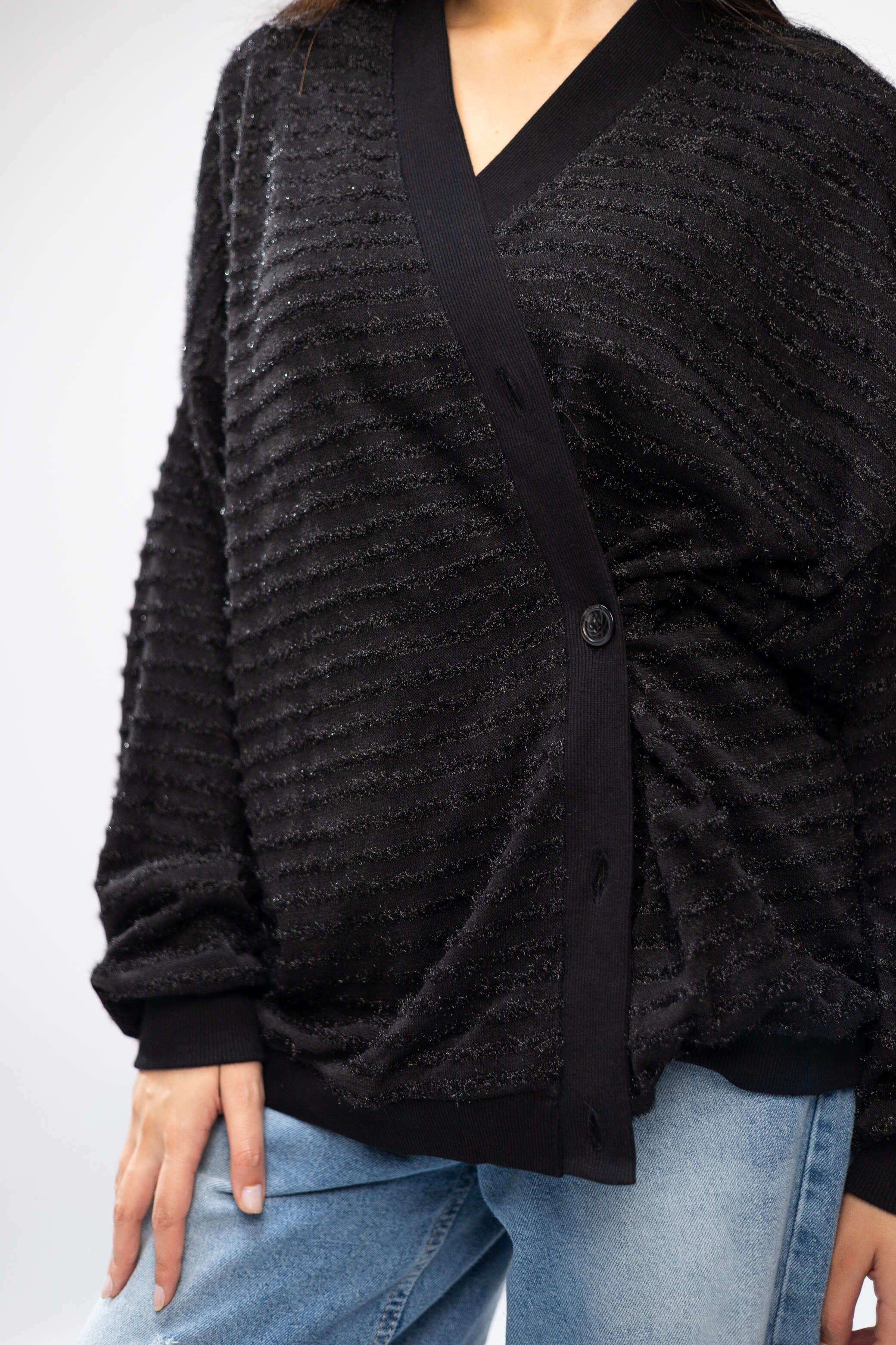 Striped Mohair Cardigan