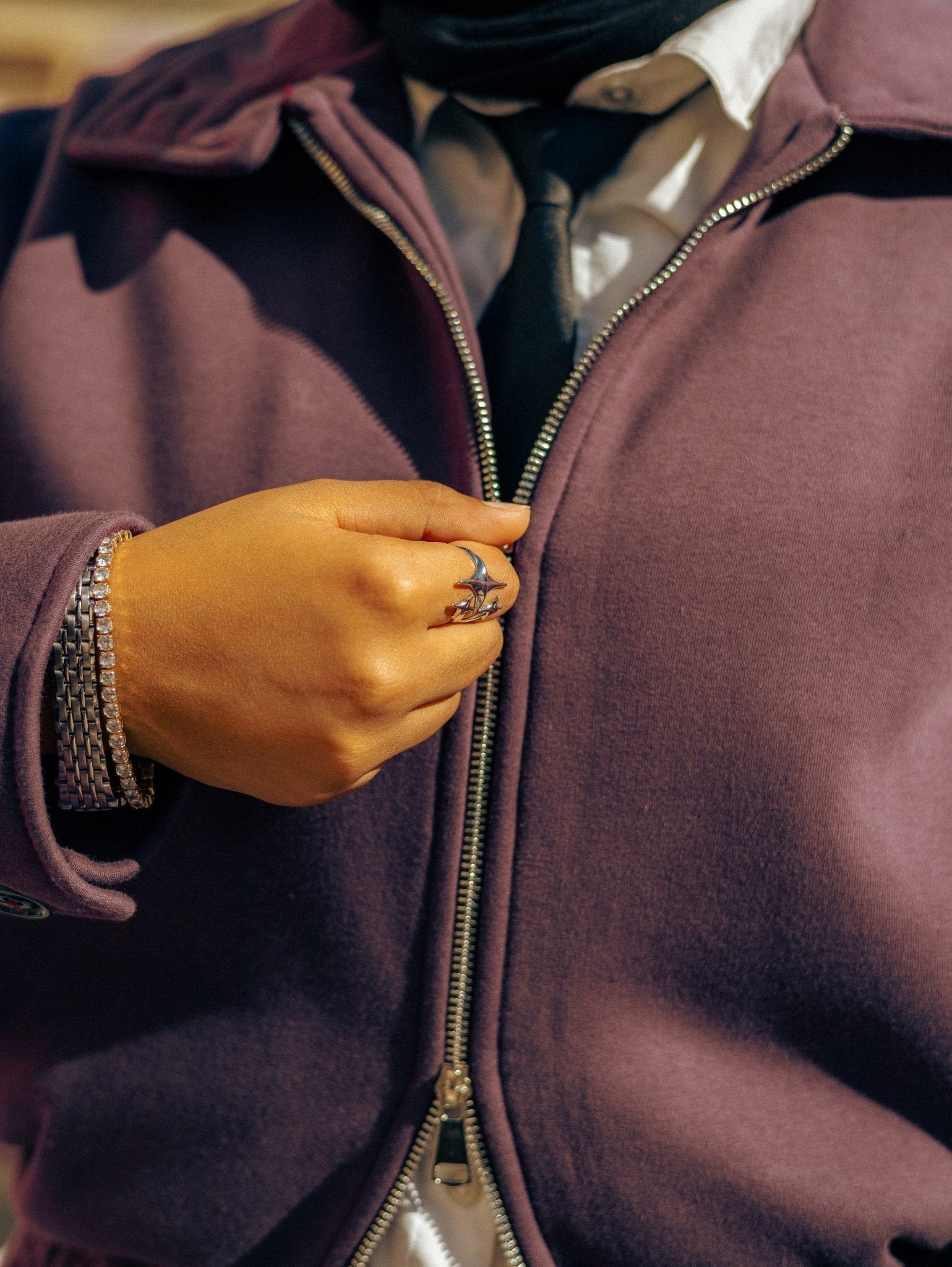 Stand-out Maroon Tracksuit