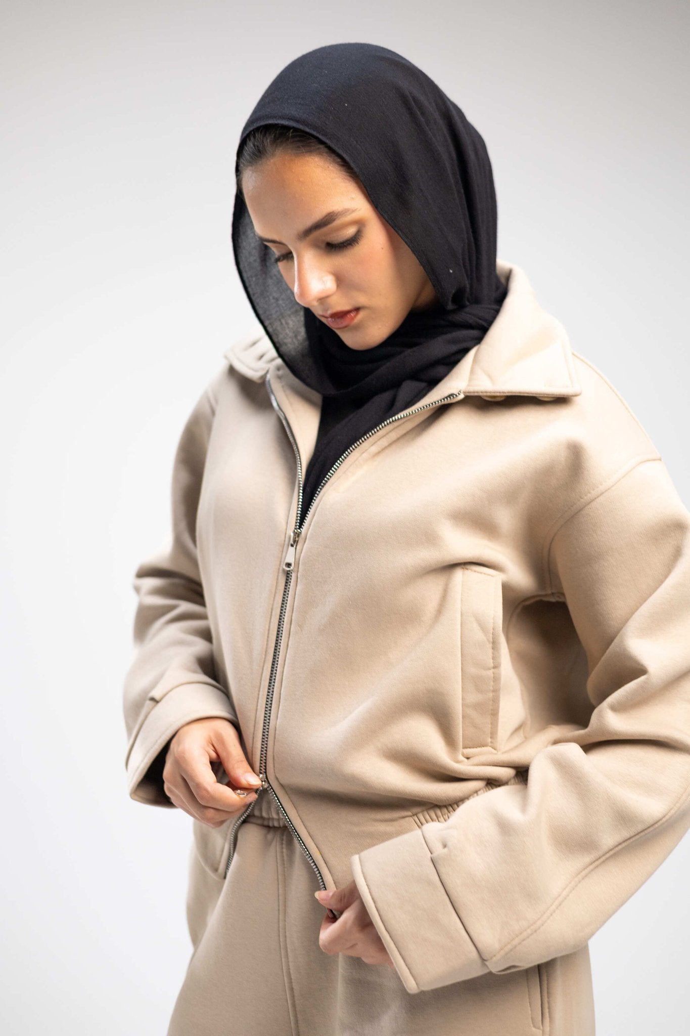 Track Suit Beige - Fatima Egy