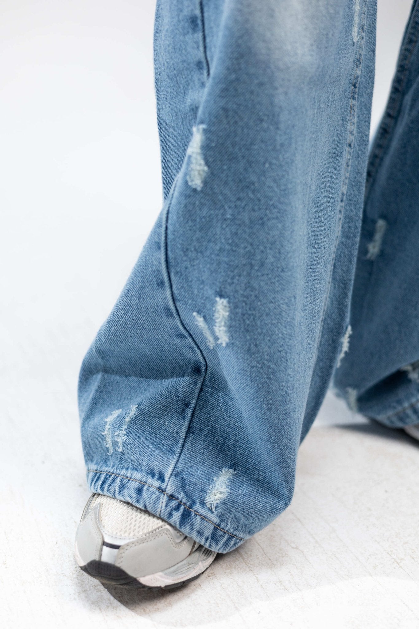 Wide Leg Denim Pants - Fatima Egy