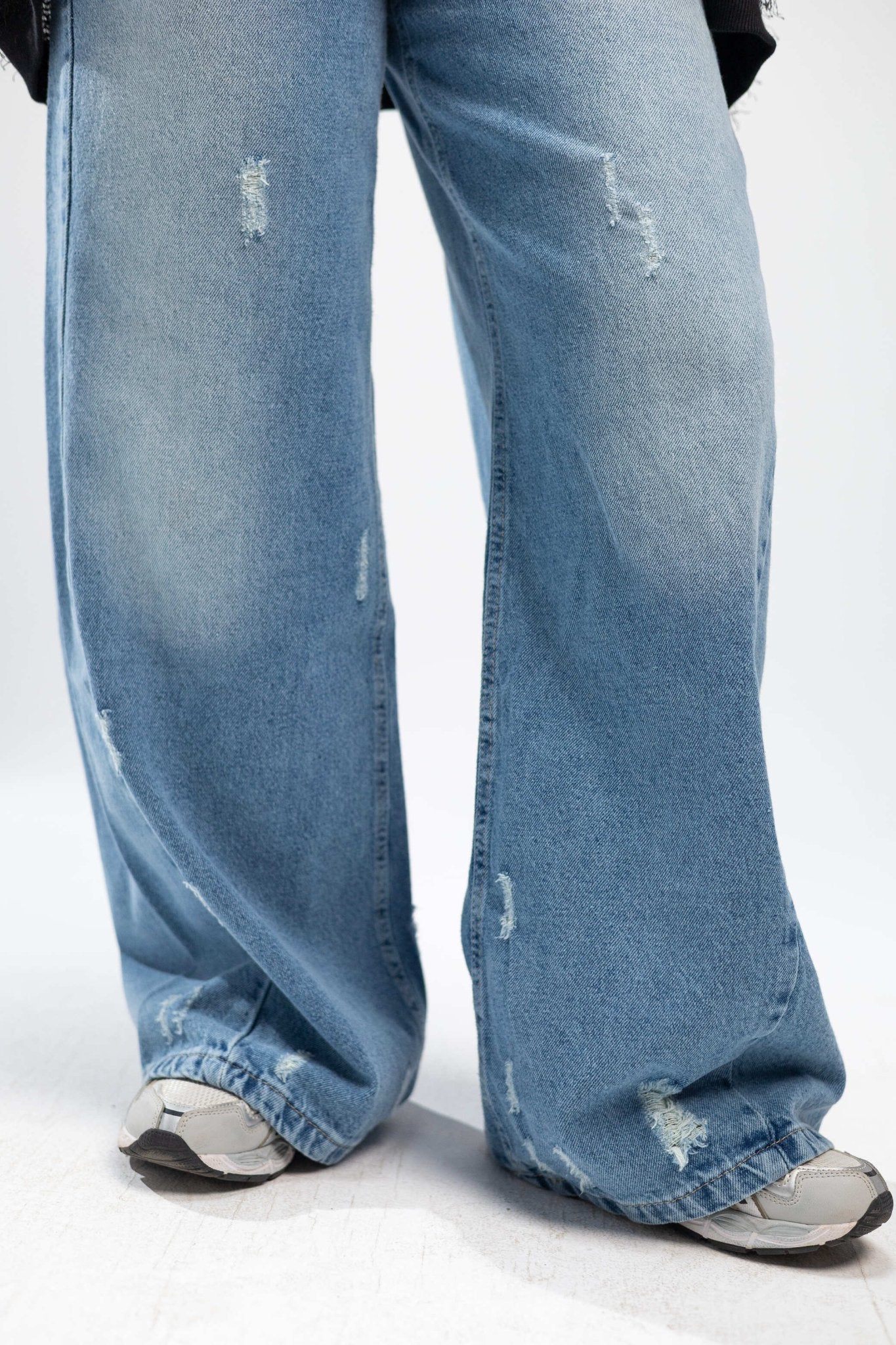 Wide Leg Denim Pants - Fatima Egy